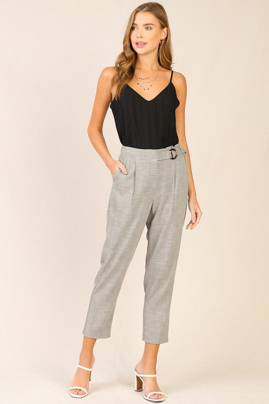 O'ring Belted Trousers