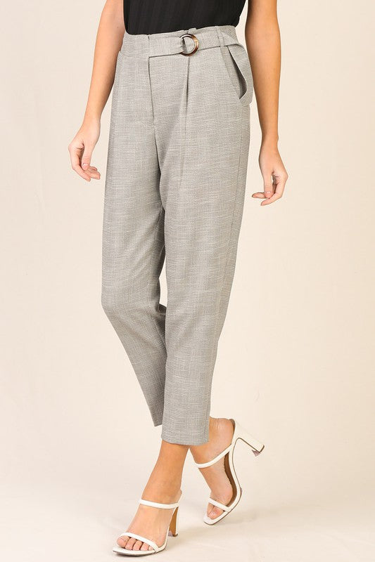 O'ring Belted Trousers